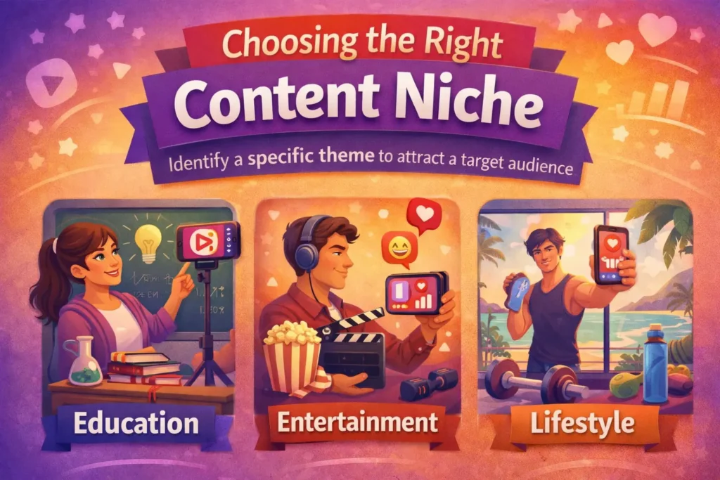 An image displaying Instagram content categories (such as education, entertainment, and lifestyle).