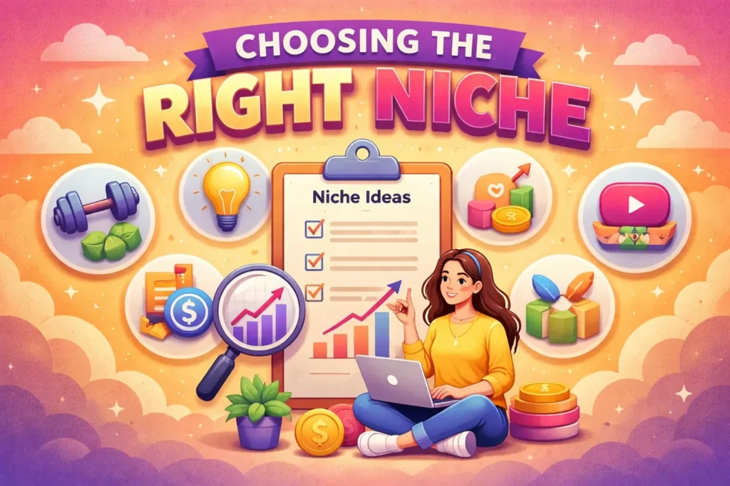 Choosing the right niche for growth on Instagram.