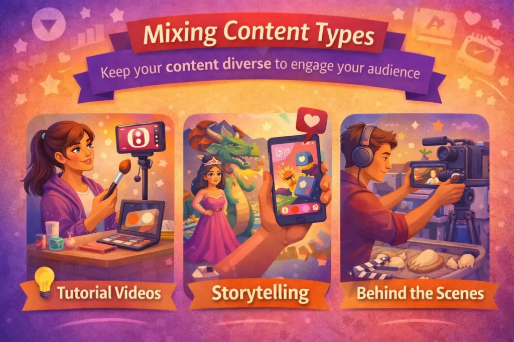 Instagram Reels image featuring tutorial videos, storytelling, and behind-the-scenes content.