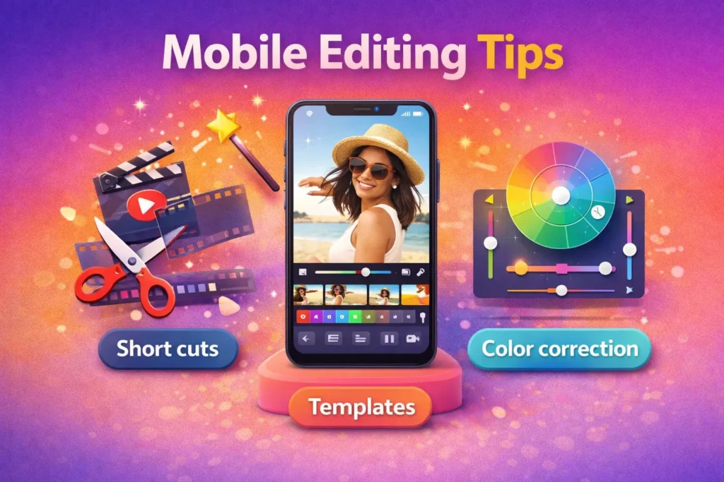 Mobile editing tips for Instagram Reels using smartphone video editing tools.