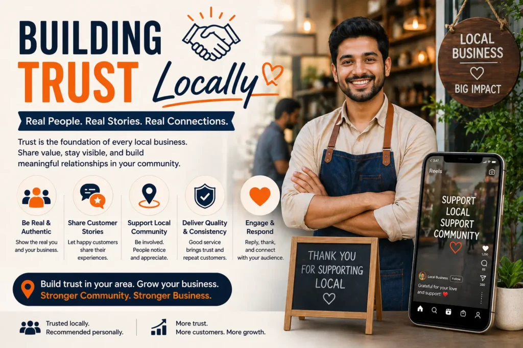 Local business owners are building trust by connecting with customers on Instagram and sharing authentic content.