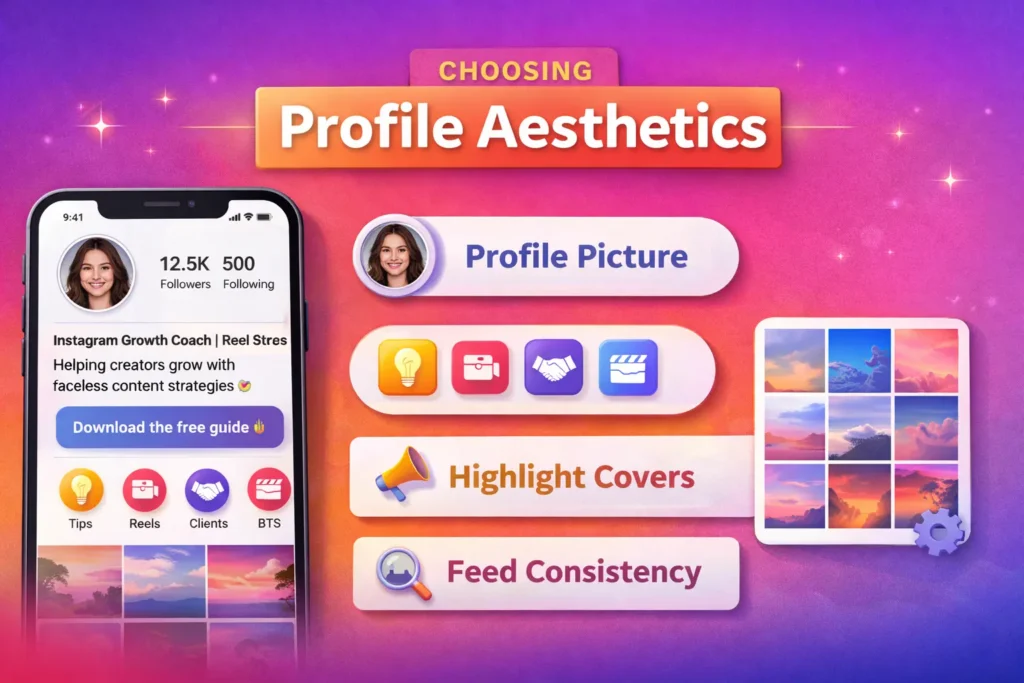 Tips for creating an attractive Instagram profile.