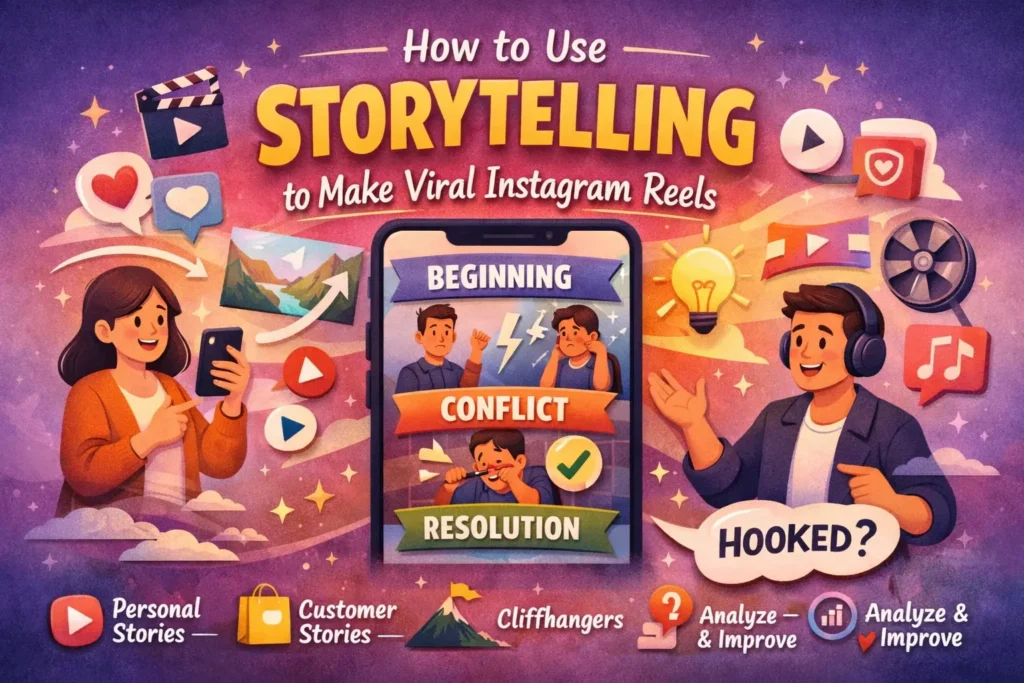 How to use storytelling to create viral Instagram Reels with engaging content ideas.
