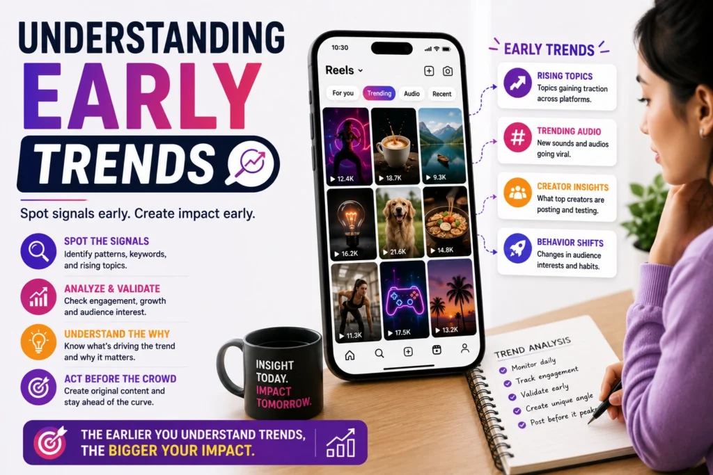 Understanding early social media trends so that Instagram Reels can be created before they go viral.