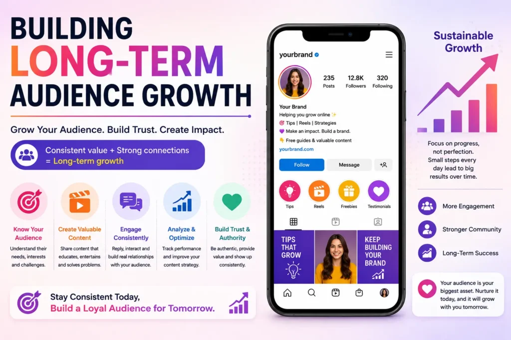 Strategies for Instagram creators to grow their audience in the long run.