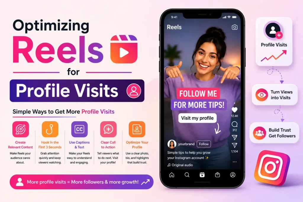 Instagram Reels tips to increase profile visits.