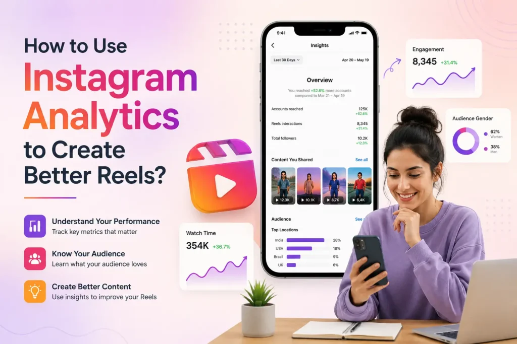 Instagram Analytics to improve Instagram Reels.